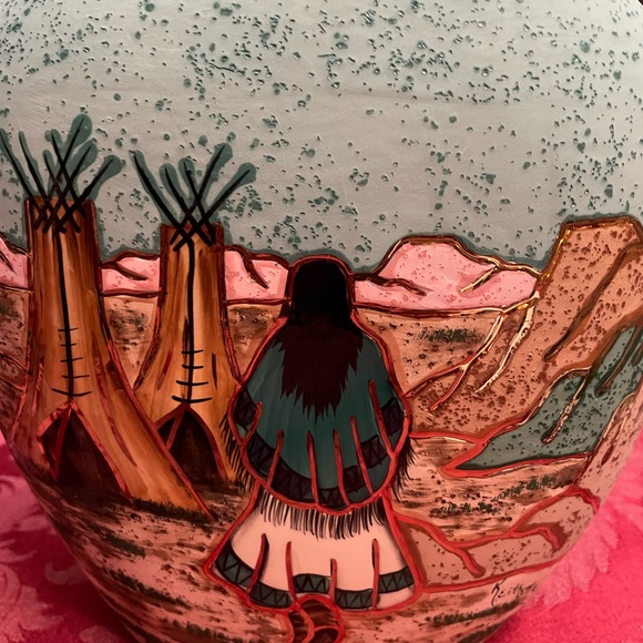 Southwestern Art Vase, Pottery, 8.5” Tall, Signed Keithetta - Picture 2 of 7